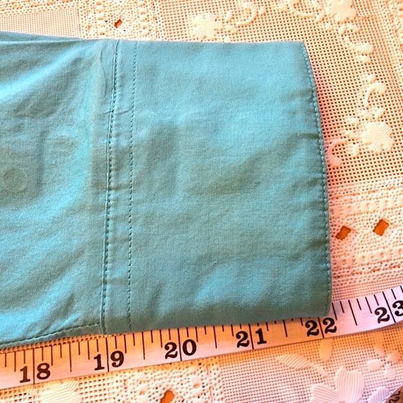 Cruel Girl Teal Long Sleeve XL Western Shirt with Pearl Snaps - Picture 4 of 5